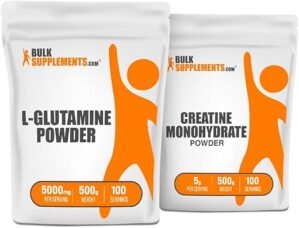 BulkSupplements L-Glutamine 500g + Creatine 500g Bundle
