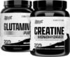 Nutrex Research Creatine Monohydrate Powder 200 Serv & L Glutamine Powder 200 Serv Bundle