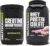 NutraBio Creatine Monohydrate, Unflavored, 500g and Whey Protein Isolate, Strawberry Ice