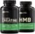 Optimum Nutrition Unflavored Creatine Monohydrate 100 Capsules Bundled with Optimum Nutirtion HMB 90 Capsules